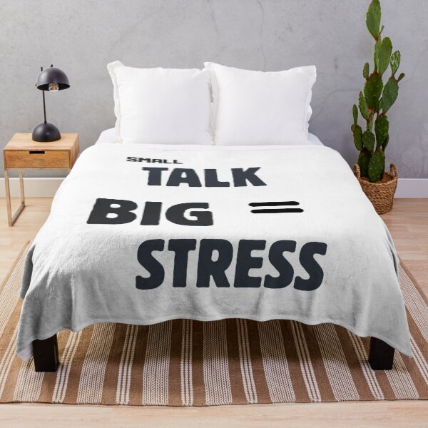 Item preview, Small Talk = Big Stress – Funny Introvert Office Quote designed and sold by CielaNoir.