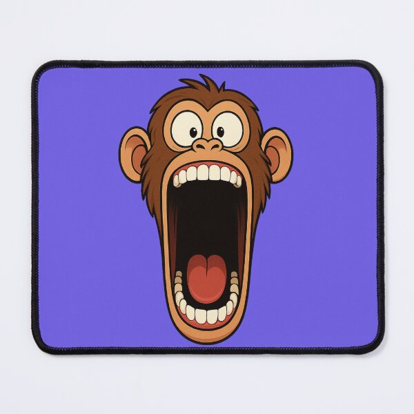 Item preview, Hilarious Monkey Reaction – Big Mouth Cartoon designed and sold by Ivy-Triggs.