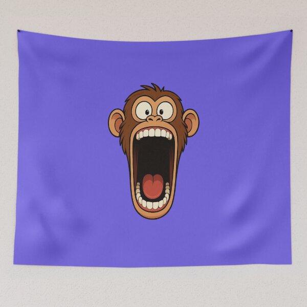 Item preview, Hilarious Monkey Reaction – Big Mouth Cartoon designed and sold by Ivy-Triggs.