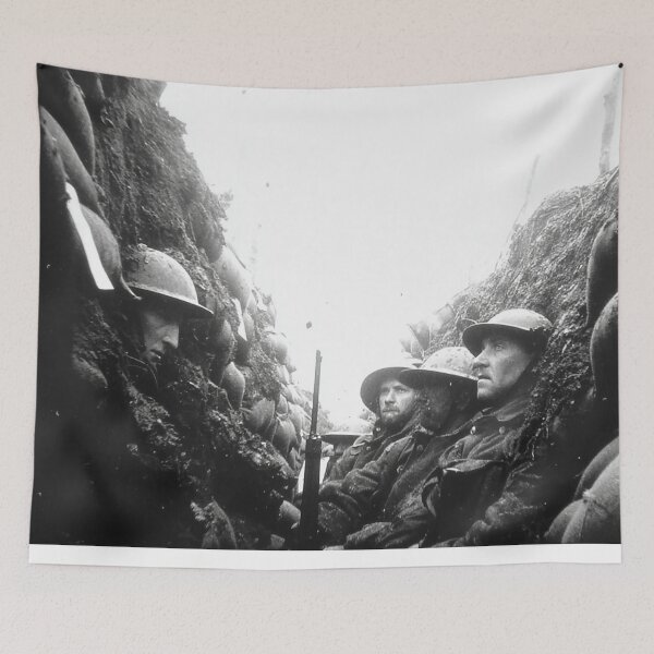 Item preview, Frontline Soldiers Trapped in the Mud under Grey Skies designed and sold by Skyframe Aviation.