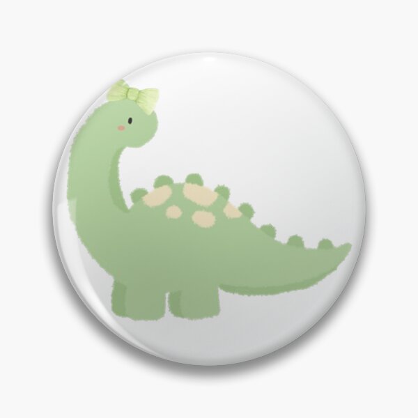 Item preview, Cute Brontosaurus Dinosaur with Bow | Baby Nursery Art designed and sold by bloompprint.