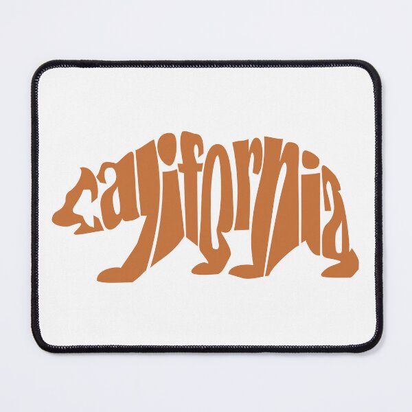 Item preview, California Typography Bear Design - Brown State Flag Graphic T-Shirt & Sticker designed and sold by denip.