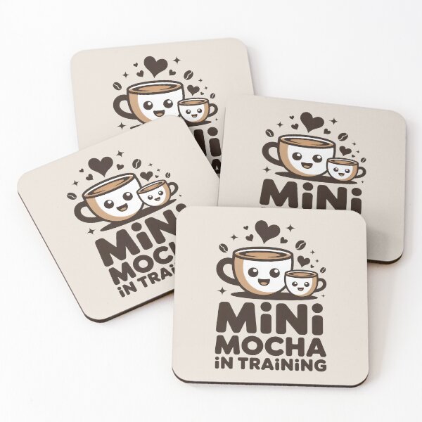 Item preview, Mini Mocha in Training Cute Coffee Family Design designed and sold by SplashTastic.