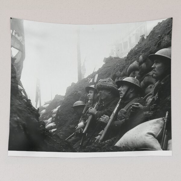 Item preview, British Army Troops Braving the Elements in No Mans Land designed and sold by Skyframe Aviation.