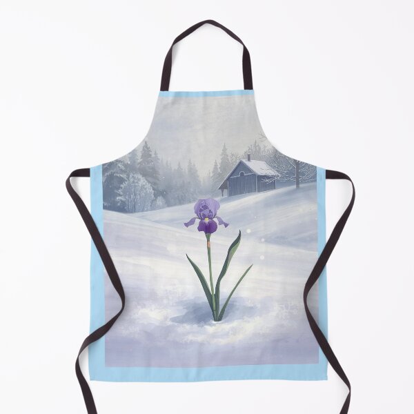 Item preview, Iris, magic flower in unexpected place, winter wonderland  designed and sold by digitalbitcraft.