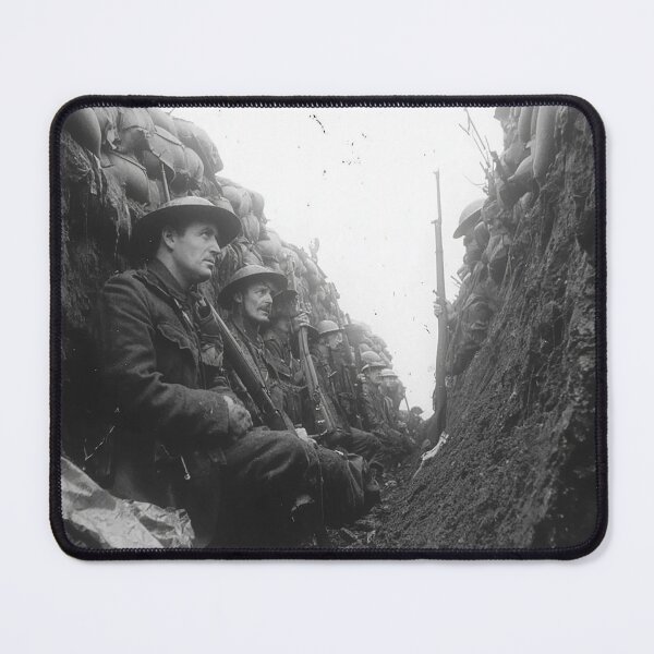 Item preview, The Great War Troops Amongst the Barbed Wire in Cold Rain designed and sold by Skyframe Aviation.