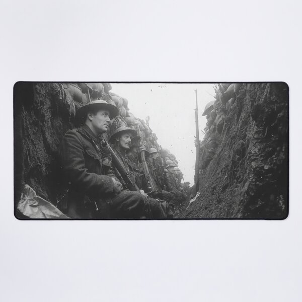 Item preview, The Great War Troops Amongst the Barbed Wire in Cold Rain designed and sold by Skyframe Aviation.