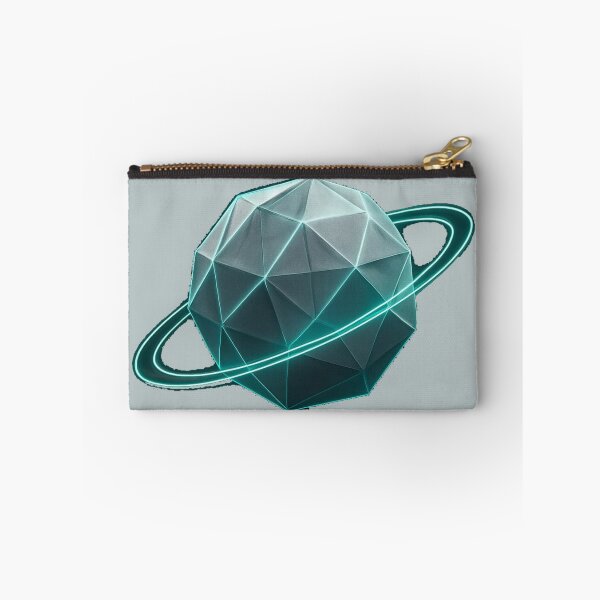 Item preview, Neon Geometric Planet T-Shirt – Futuristic Sci-Fi Glow Cosmic Design designed and sold by KDesignCrafts.