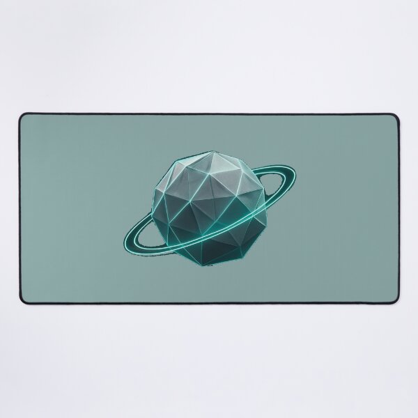 Item preview, Neon Geometric Planet T-Shirt – Futuristic Sci-Fi Glow Cosmic Design designed and sold by KDesignCrafts.