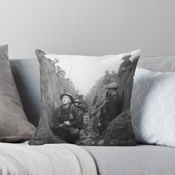 Item preview, British Army Troops In the Depths of the Trenches in the Morning Chill designed and sold by Skyframe Aviation.