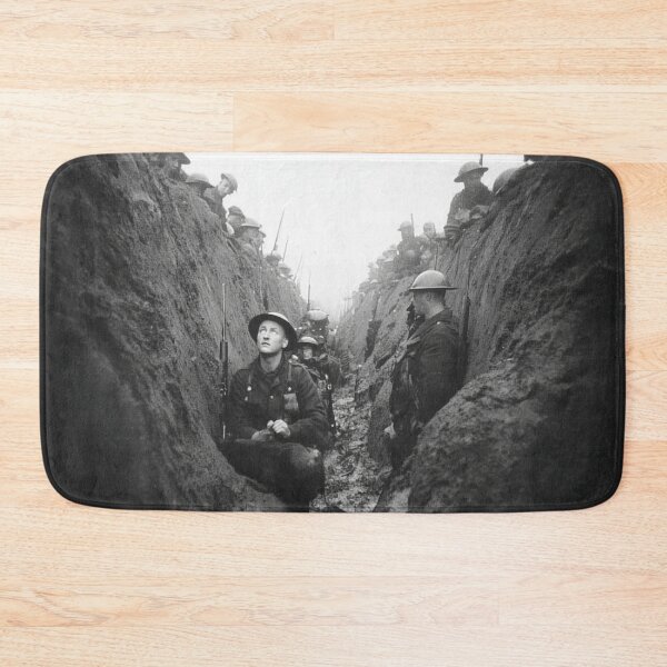 Item preview, British Army Troops In the Depths of the Trenches in the Morning Chill designed and sold by Skyframe Aviation.