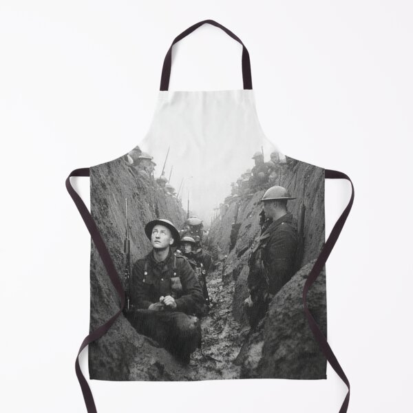 Item preview, British Army Troops In the Depths of the Trenches in the Morning Chill designed and sold by Skyframe Aviation.