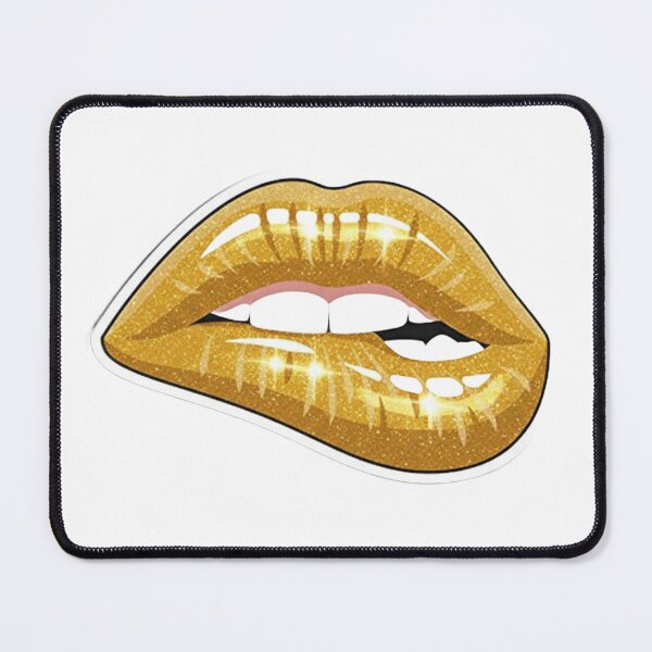 Item preview, Metallic Gold Glam Lips designed and sold by Gscode.