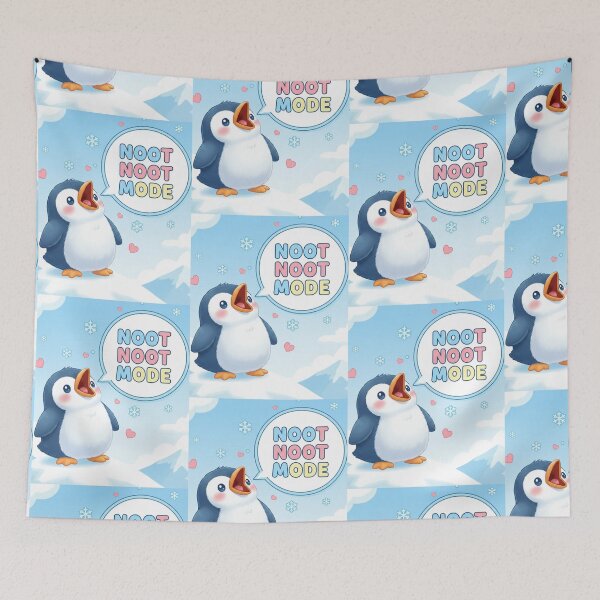 Item preview, Cute Penguin Noot Noot Mode – Funny Kawaii Penguin Design designed and sold by CuteOasis.