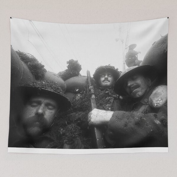 Item preview, War Weary Soldiers In Silence Before Battle at Dusk designed and sold by Skyframe Aviation.