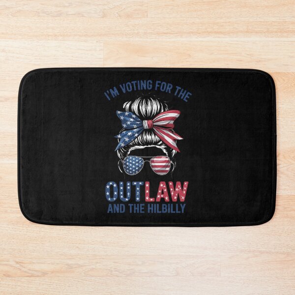 Item preview, Im Voting for the Outlaw and the Hillbilly Messy Bun Trump  designed and sold by RoyTill0Art.