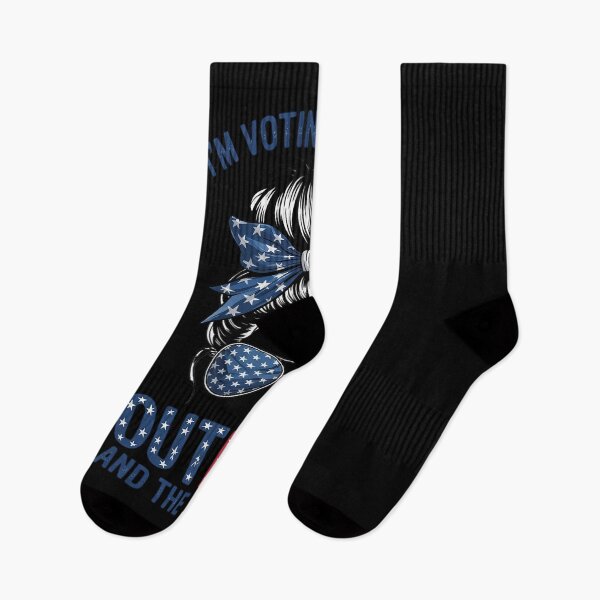 Item preview, Im Voting for the Outlaw and the Hillbilly Messy Bun Trump  designed and sold by RoyTill0Art.