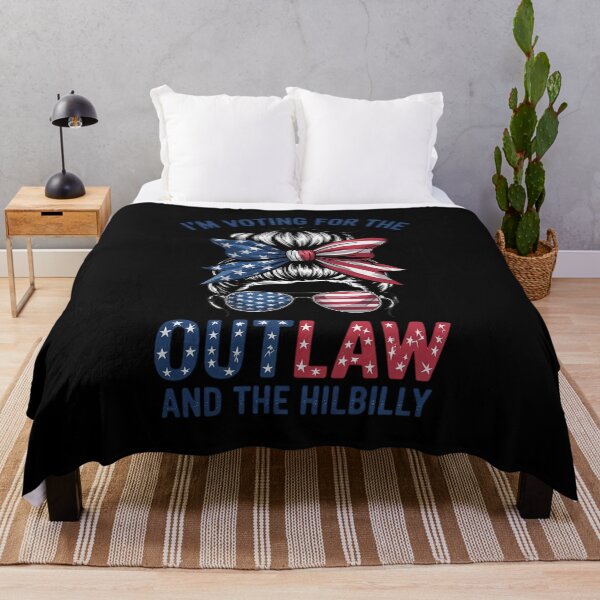 Item preview, Im Voting for the Outlaw and the Hillbilly Messy Bun Trump  designed and sold by RoyTill0Art.