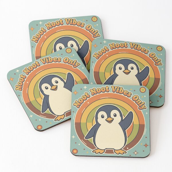 Item preview, Noot Noot Vibes Only – Cute Retro Penguin Vintage Aesthetic Design designed and sold by CuteOasis.