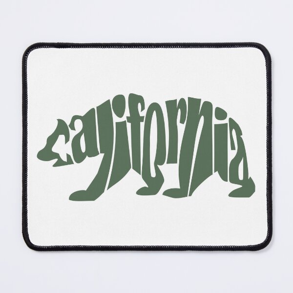 Item preview, California Typography Bear Design - Green State Flag Graphic T-Shirt & Sticker designed and sold by denip.