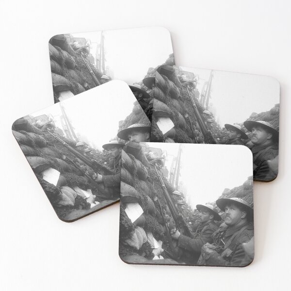 Item preview, The Soldiers of 1914 Standing in Muddy Trenches amidst the Ruins designed and sold by Skyframe Aviation.