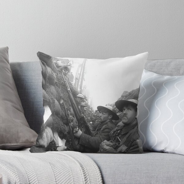Item preview, The Soldiers of 1914 Standing in Muddy Trenches amidst the Ruins designed and sold by Skyframe Aviation.