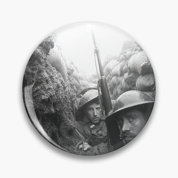 Item preview, British Army Troops Standing in Muddy Trenches amidst the Ruins designed and sold by Skyframe Aviation.