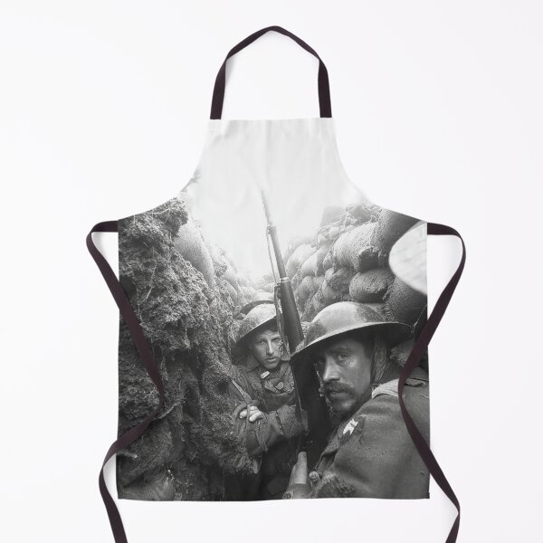 Item preview, British Army Troops Standing in Muddy Trenches amidst the Ruins designed and sold by Skyframe Aviation.