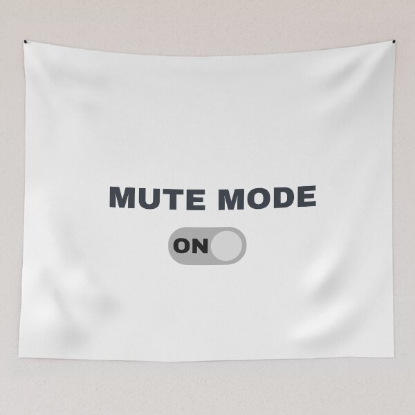Item preview, Mute Mode On – Minimal Introvert Work Quote designed and sold by CielaNoir.