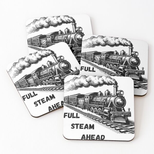 Item preview, Vintage Steam Train Full Steam Ahead designed and sold by BlesstB.