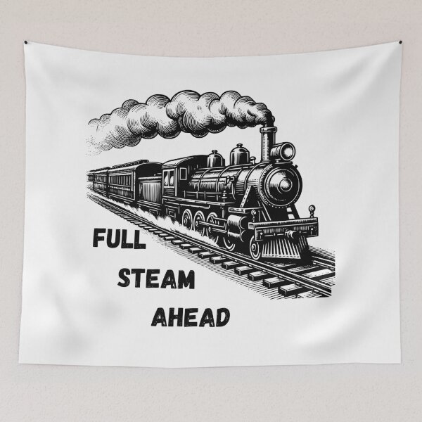 Item preview, Vintage Steam Train Full Steam Ahead designed and sold by BlesstB.