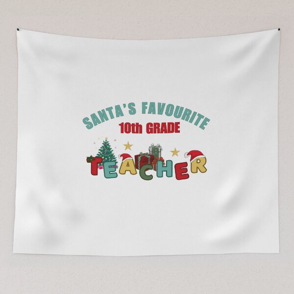 Item preview, Santa's Favourite 10th Grade Teacher designed and sold by DixieGirlStudio.
