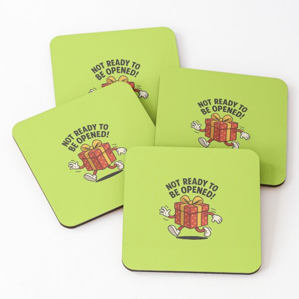 Item preview, Running Gift Box – “Not Ready to Be Opened!” Funny Holiday Design designed and sold by NeerPrema.