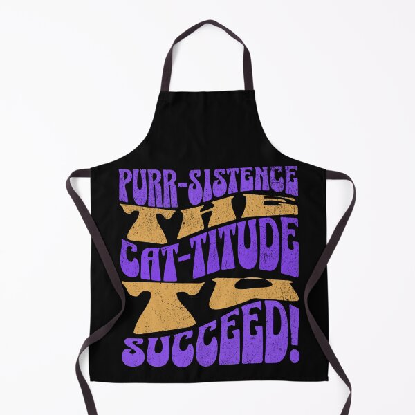 Item preview, Purr-Sistence "The Cat-Titude" T-Shirt for Cat lovers designed and sold by PurrfectlyPosh9.