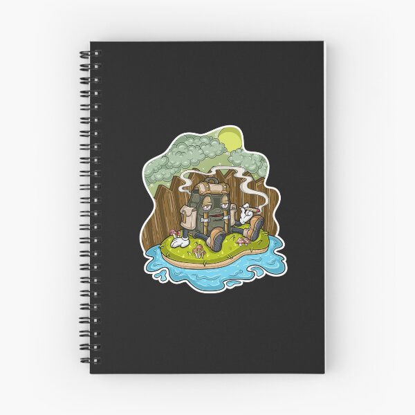 Item preview, Backpack Character sitting in grass, enjoying cigarette and afternoon background in the backyard.  designed and sold by tedykurniawan12.
