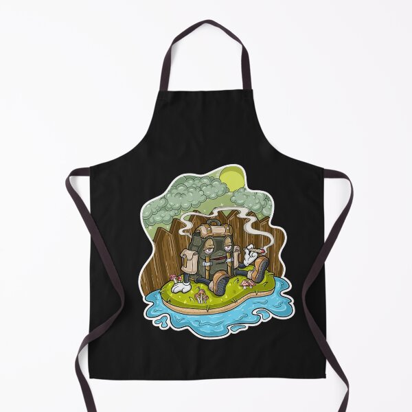 Item preview, Backpack Character sitting in grass, enjoying cigarette and afternoon background in the backyard. designed and sold by tedykurniawan12.