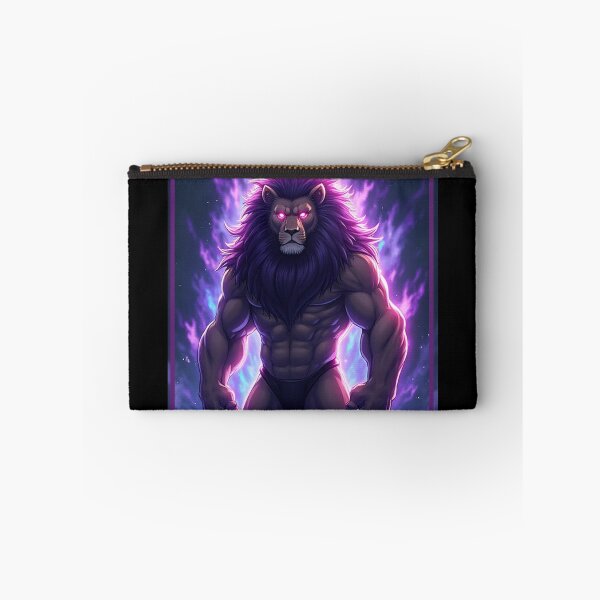 Item preview, A powerful standing anime lion designed and sold by OhmAuraArt.