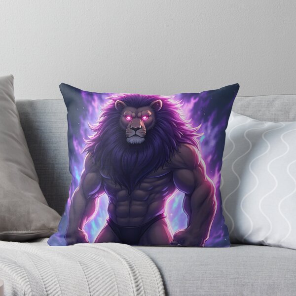 Item preview, A powerful standing anime lion designed and sold by OhmAuraArt.