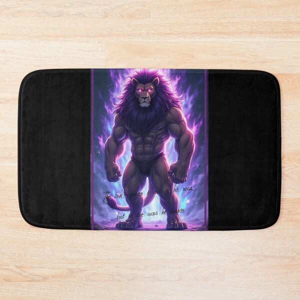 Item preview, A powerful standing anime lion designed and sold by OhmAuraArt.