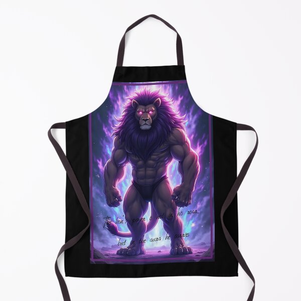 Item preview, A powerful standing anime lion designed and sold by OhmAuraArt.