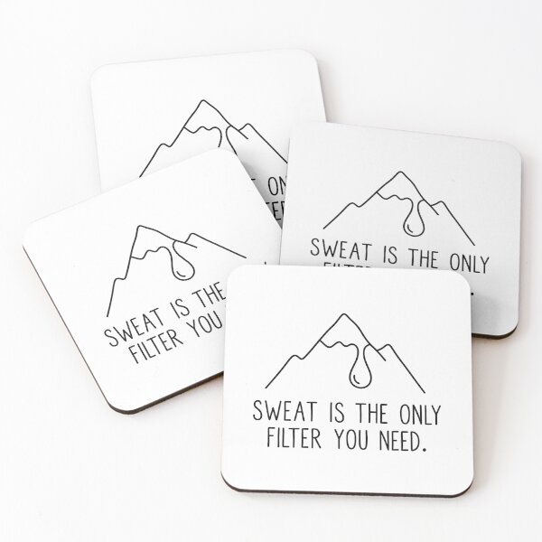 Item preview, Sweat Is The Only Filter - Minimalist Hiking Quote designed and sold by BloomKind.