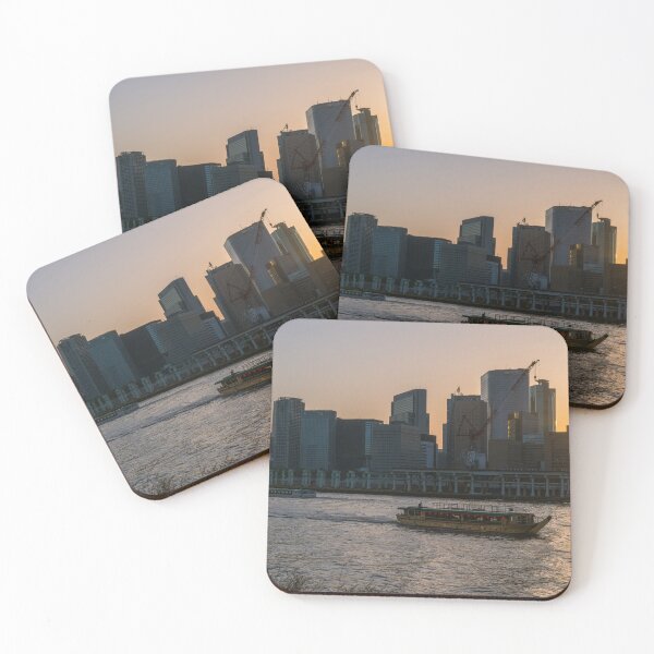 Item preview, Sunset view of Tokyo riverside in Japan designed and sold by WorldScenery.