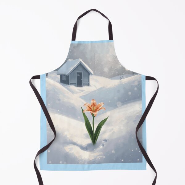 Item preview, Lily, magic flower in unexpected place, winter wonderland  designed and sold by digitalbitcraft.