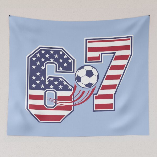 Item preview, 67 meme USA soccer designed and sold by Colorfulman.