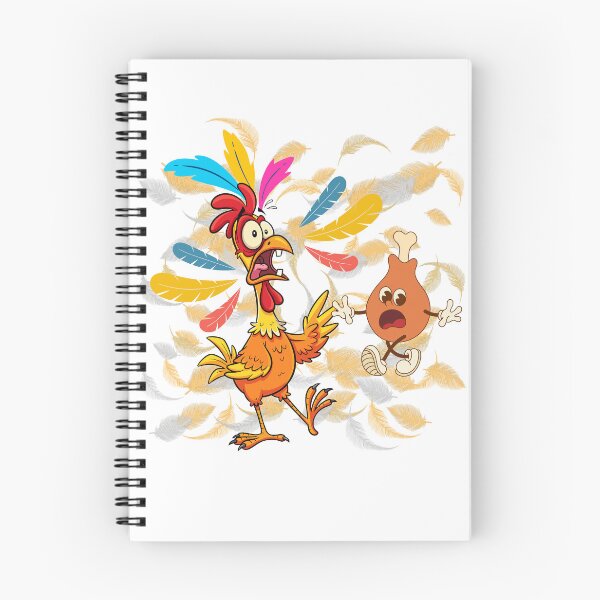 Item preview, "Big eyes, flying feathers - chicken horror deluxe! What a scare!" designed and sold by LunaPrintCo.