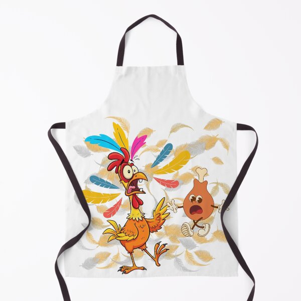 Item preview, "Big eyes, flying feathers - chicken horror deluxe! What a scare!" designed and sold by LunaPrintCo.