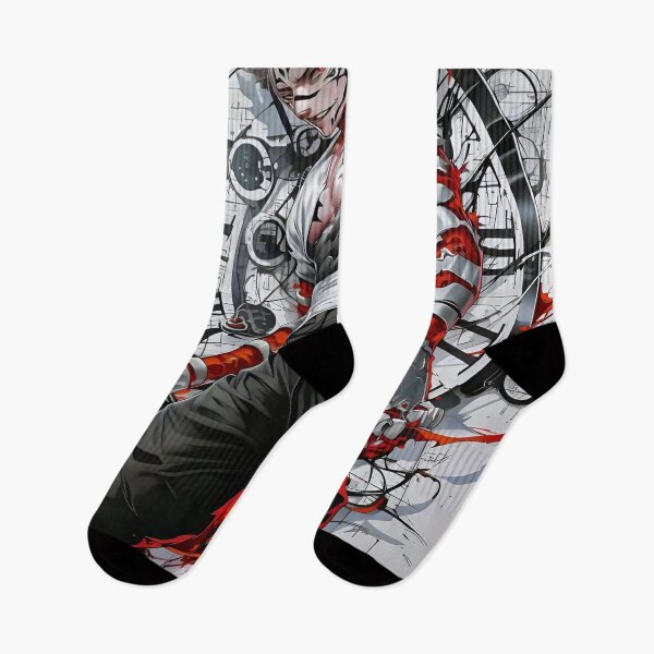 Item preview, Infernal Cyborg Warrior – Dynamic Red & Silver Anime Art designed and sold by Dyan4.