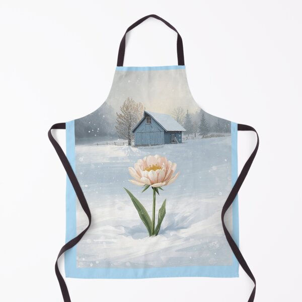 Item preview, Dahlia, magic flower in unexpected place, winter wonderland  designed and sold by digitalbitcraft.