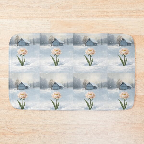 Item preview, Dahlia, magic flower in unexpected place, winter wonderland  designed and sold by digitalbitcraft.