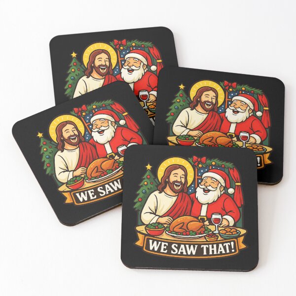 Item preview, We Saw That Jesus Santa Claus Christmas Tree designed and sold by plushism.